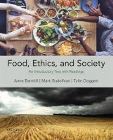 Food, ethics, and society : an introductory text with readings /