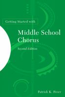 Getting started with middle school chorus /