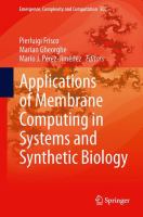Applications of membrane computing in systems and synthetic biology /