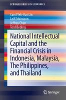 National intellectual capital and the financial crisis in Indonesia, Malaysia, the Philippines, and Thailand /