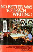 No better way to teach writing /