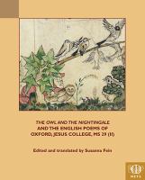 The Owl and the Nightingale and the English Poems of Jesus College MS 29 (II) /