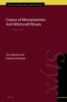 Corpus of Mesopotamian anti-witchcraft rituals.