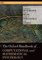 The Oxford handbook of computational and mathematical psychology /