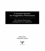 Current issues in cognitive processes /