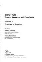Emotion, theory, research, and experience /