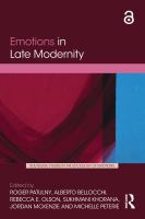 Emotions in late modernity /