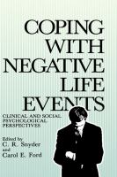Coping with negative life events : clinical and social psychological perspectives /