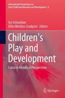 Children's play and development : cultural-historical perspectives /