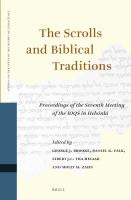 The scrolls and biblical traditions : proceedings of the seventh meeting of the IOQS in Helsinki /