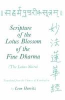 Scripture of the lotus blossom of the fine dharma /