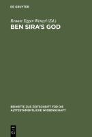 Ben Sira's God : proceedings of the international Ben Sira conference, Durham, Upshaw College 2001 /