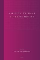 Religion without ulterior motive /