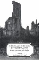 Church and chronicle in the Middle Ages : essays presented to John Taylor /