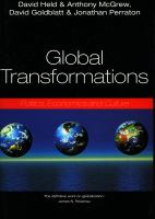 Global transformations : politics, economics and culture /