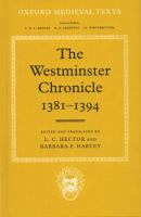 The Westminster Chronicle, 1381-1394 /