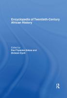 Encyclopedia of twentieth-century African history /