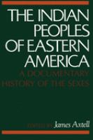 The Indian peoples of Eastern America : a documentary history of the sexes /