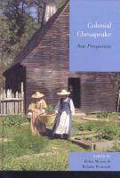 Colonial Chesapeake : new perspectives /
