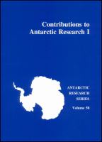 Contributions to Antarctic research