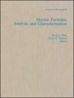 Marine particles : analysis and characterization /