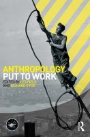 Anthropology put to work /