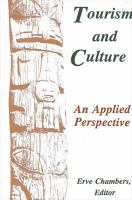 Tourism and culture : an applied perspective /