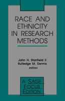 Race and ethnicity in research methods /