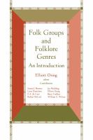 Folk groups and folklore genres : an introduction /