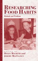 Researching food habits : methods and problems /