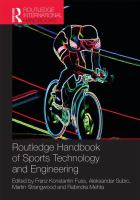 Routledge handbook of sports technology and engineering /