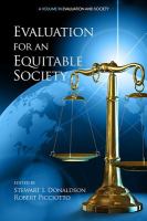 Evaluation for an equitable society /