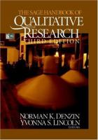 The SAGE handbook of qualitative research /