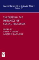 Theorizing the dynamics of social processes /