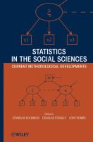 Statistics in the social sciences : current methodological developments /