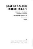 Statistics and public policy /