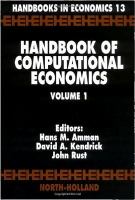 Handbook of computational economics /