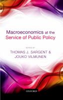 Macroeconomics at the service of public policy /