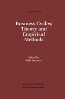 Business cycles : theory and empirical methods /