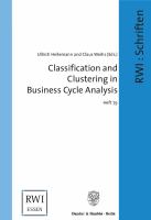 Classification and clustering in business cycle analysis /