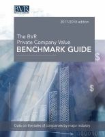 The BVR private company value benchmark guide /
