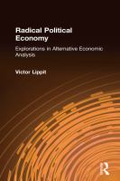Radical political economy : explorations in alternative economic analysis /