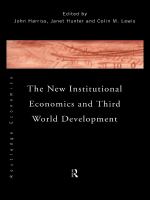 The new institutional economics and Third World development /