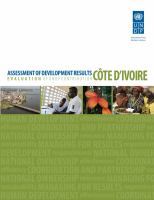 Assessment of development results : Cote d'lvoire : evaluation of UNDP contribution.