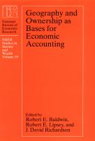 Geography and ownership as bases for economic accounting /