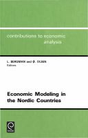 Economic modeling in the Nordic countries /