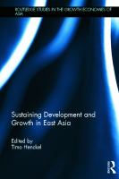 Sustaining development and growth in East Asia /