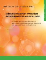 Emerging markets in transition : growth prospects and challenges /