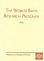 Abstracts of current studies : the World Bank research program.