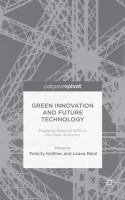 Green innovation and future technology : engaging regional SMEs in the green economy /